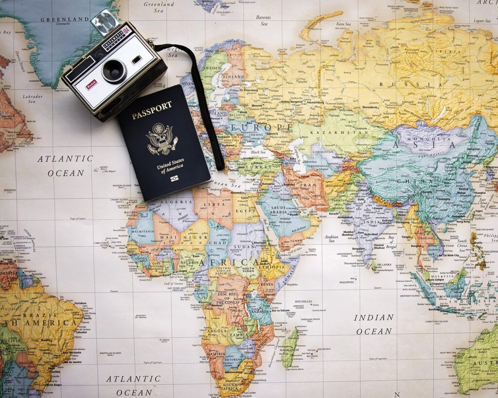 passport, map, world, world map, trip, tourism, vacation, travel, planning, camera, map, tourism, travel, travel, travel, travel, travel