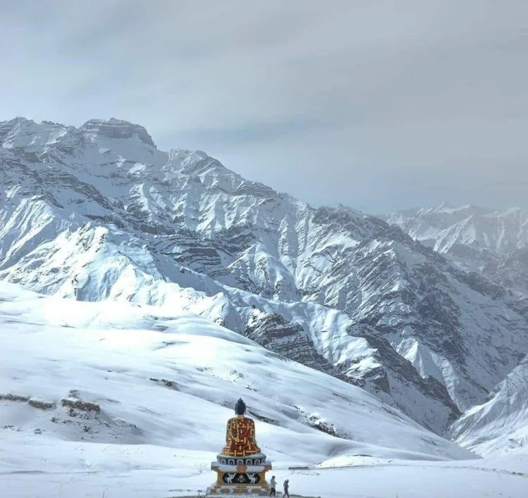 Spiritual places in Spiti in Winter