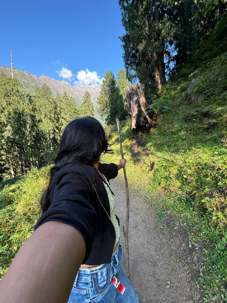 trekking to Tulga Village in Himachal